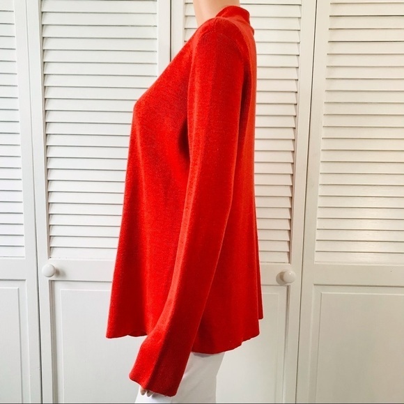 EILEEN FISHER Linen Open Front Cardigan Sweater Size Medium - Picture 4 of 10